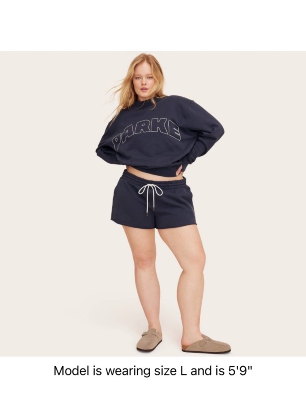 Parke Navy Drawstring Women’s Shorts